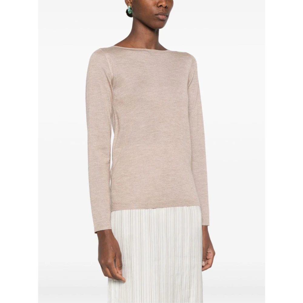 BRUNELLO CUCINELLI Casual Gestreept Jersey T-shirt Pink Dames