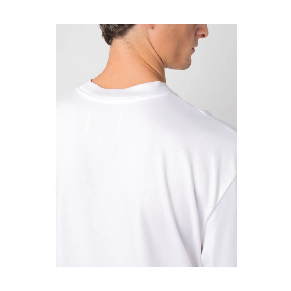 Studio Nicholson Crew-neck Katoenen T-shirt White Heren
