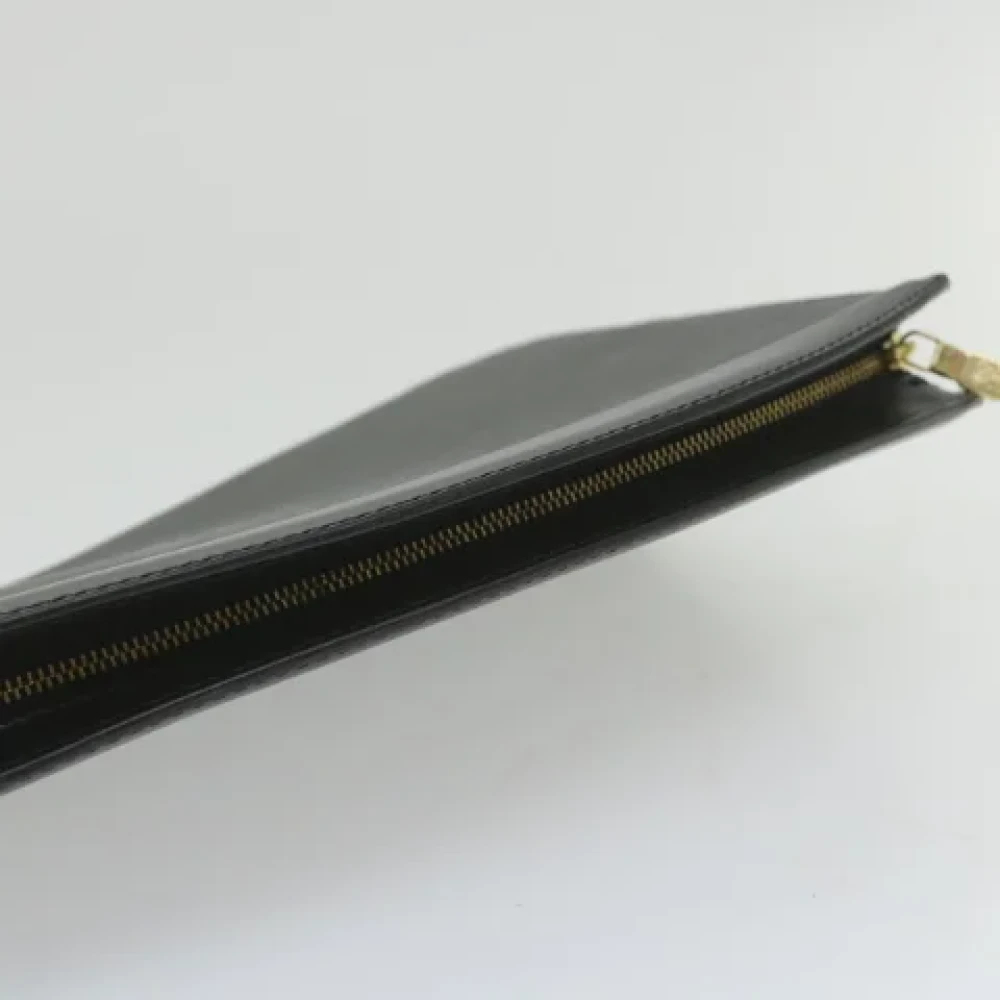 Louis Vuitton Vintage Pre-owned Leather clutches Black Dames