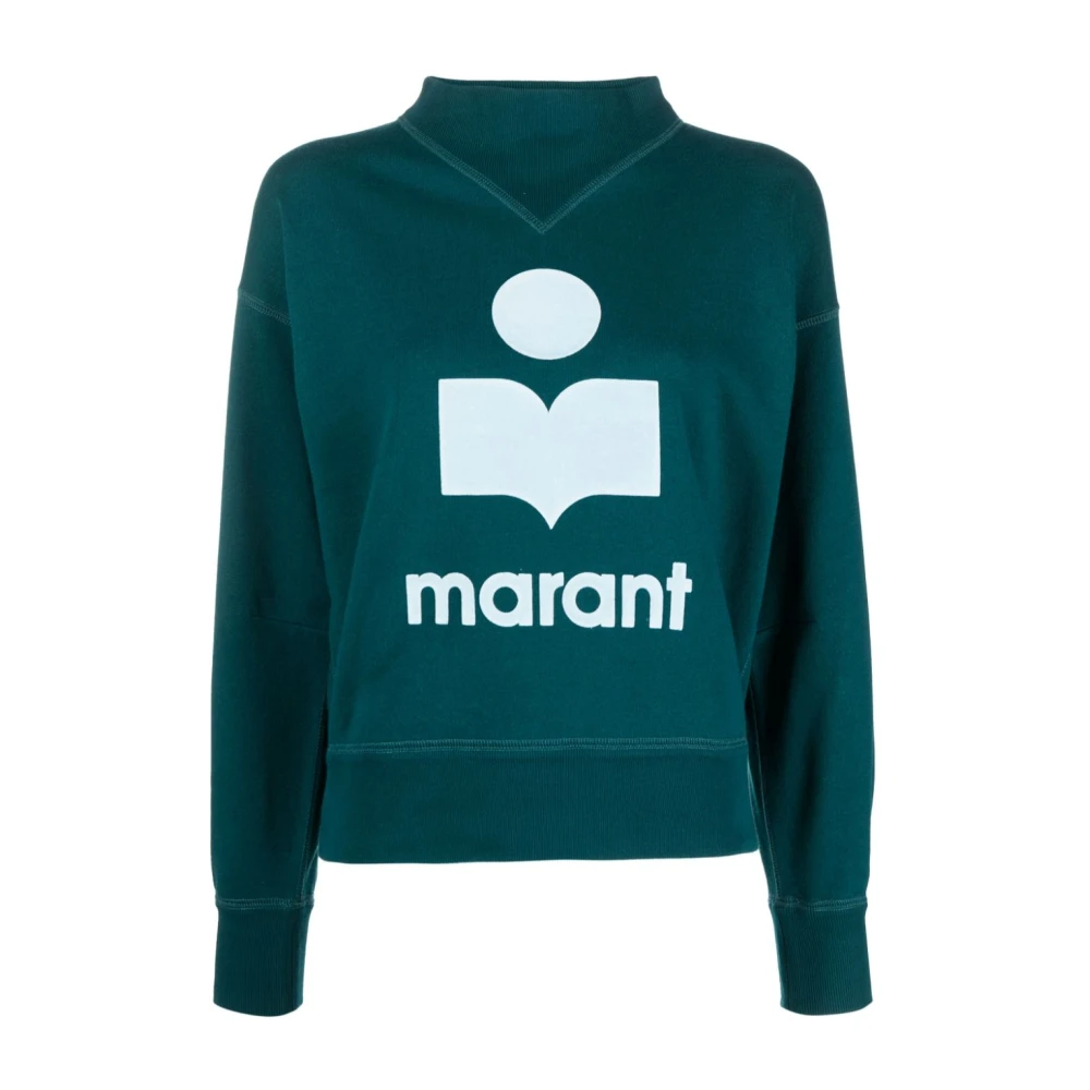 Isabel Marant Étoile Moby Logo-Print Sweatshirt Green Dames