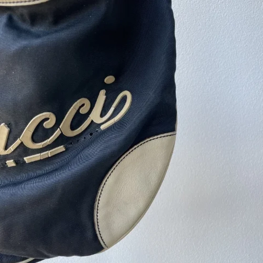 Gucci Vintage Pre-owned Nylon gucci-bags Blue Dames
