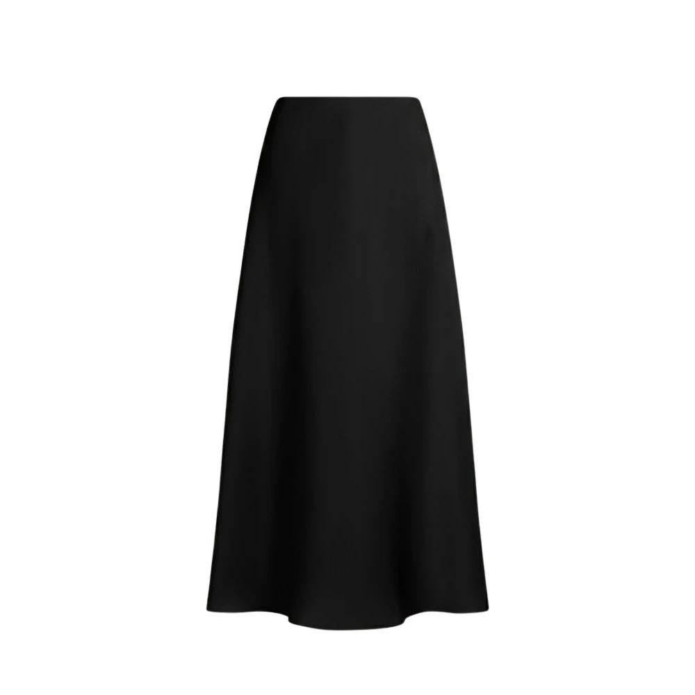 Alberta Ferretti Black Maxi Skirts, Female, Xl, Triple Silk Organza Maxi Skirt
