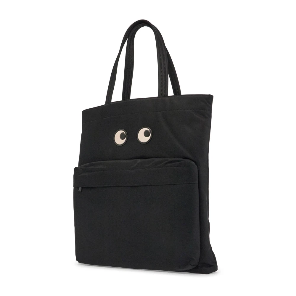 Anya Hindmarch Ogen Patch Tote Tas Black Dames