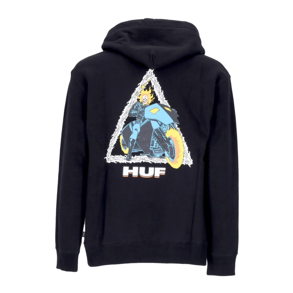 HUF Marvel Ghost Rider Hoodie Zwart Black Heren