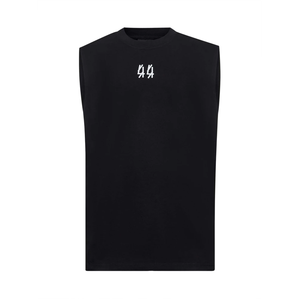 44 Label Group Top zonder mouwen Zomerse stijl Black Heren