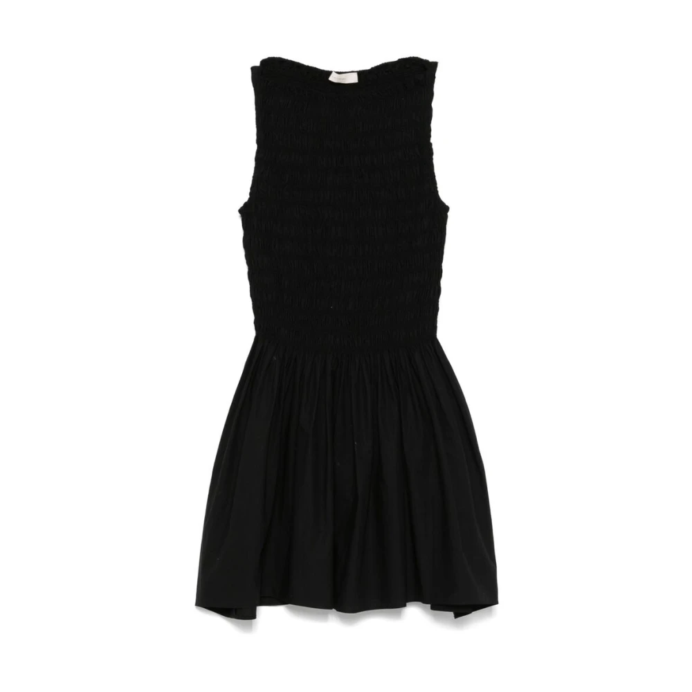 Faithfull the Brand Zwarte Mouwloze Wijdvallende Jurk Black Dames