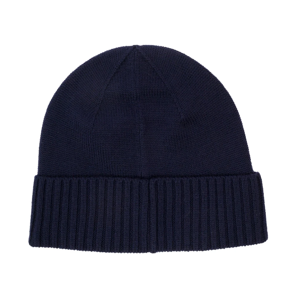 Polo Ralph Lauren Geborduurde Logo Beanie Hoeden Blue Heren
