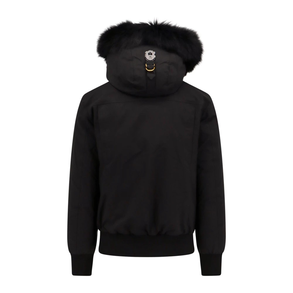 Mackage Zwarte Jas met Rits- en Knoopsluiting Black Heren