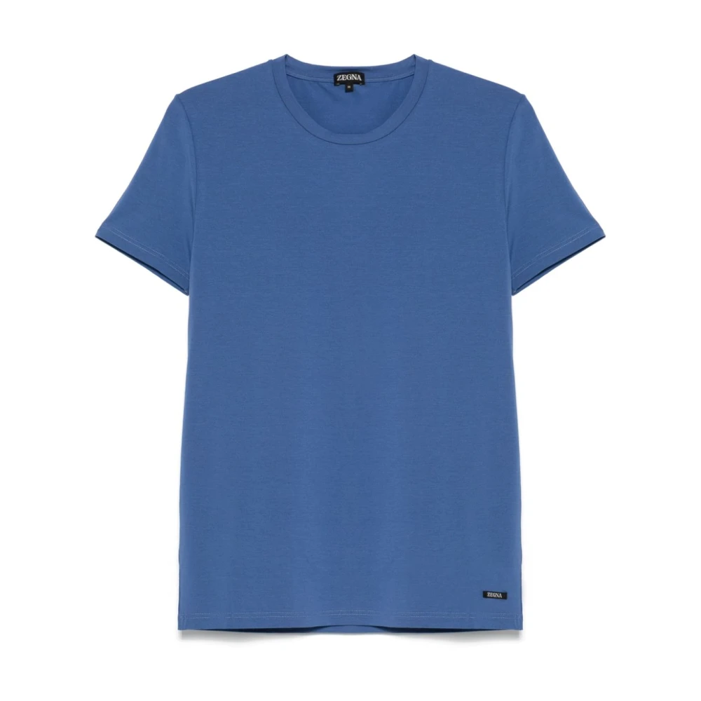 Zegna - Tops > T-Shirts - Blue - Zegna - Modalova