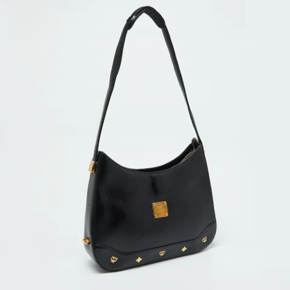 MCM Pre-owned Leather shoulder-bags Black Dames