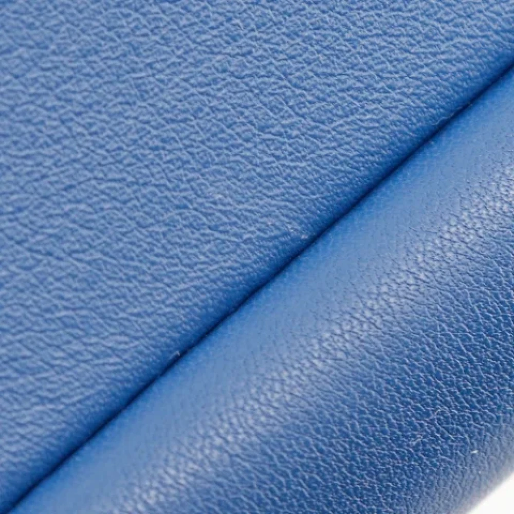 Chanel Vintage Pre-owned Leather handbags Blue Dames