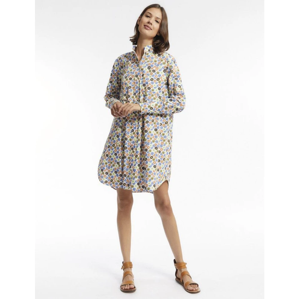 Ines De La Fressange Paris Martina bloemenkatoenen overhemdjurk Multicolor Dames