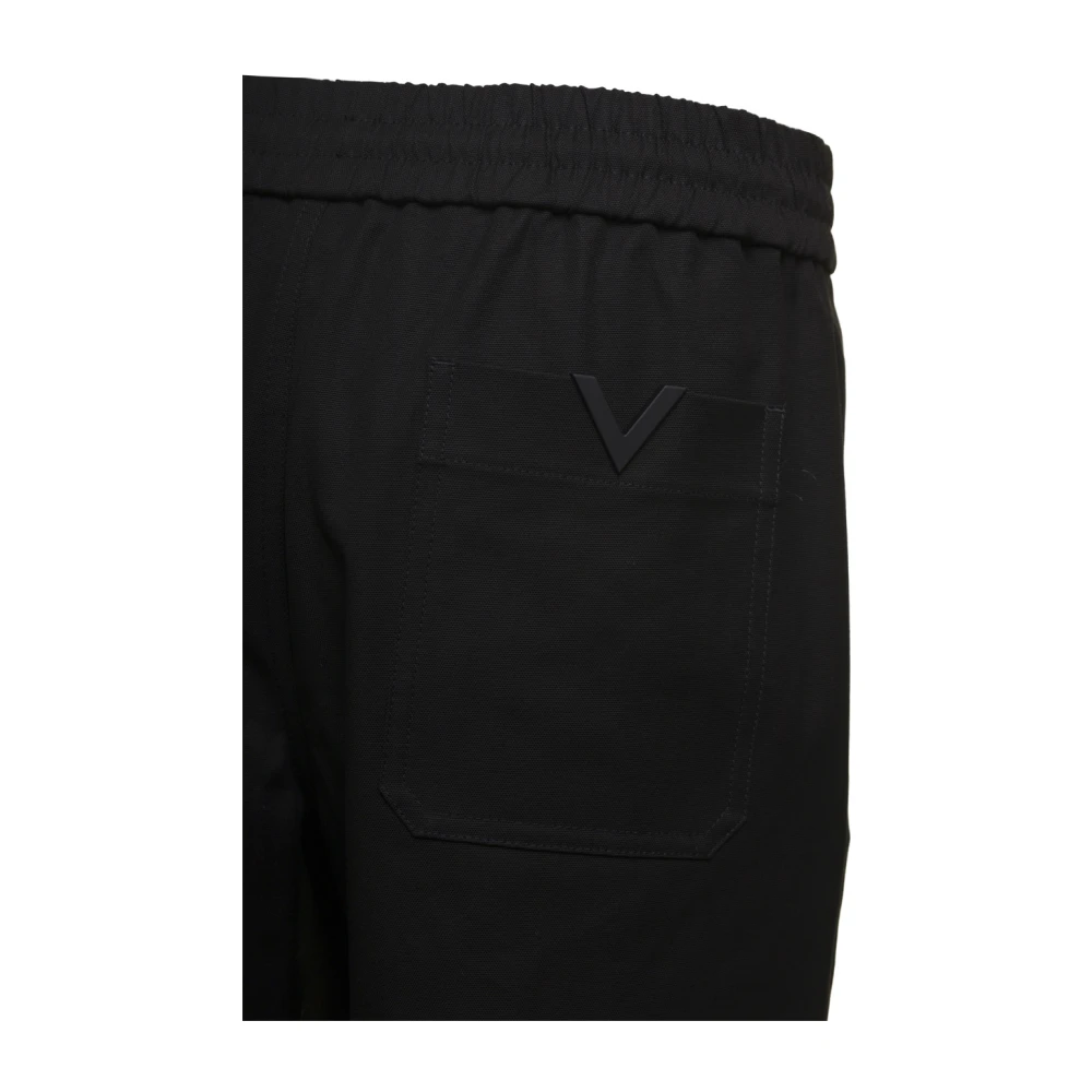 Valentino Cropped Trousers Black Heren