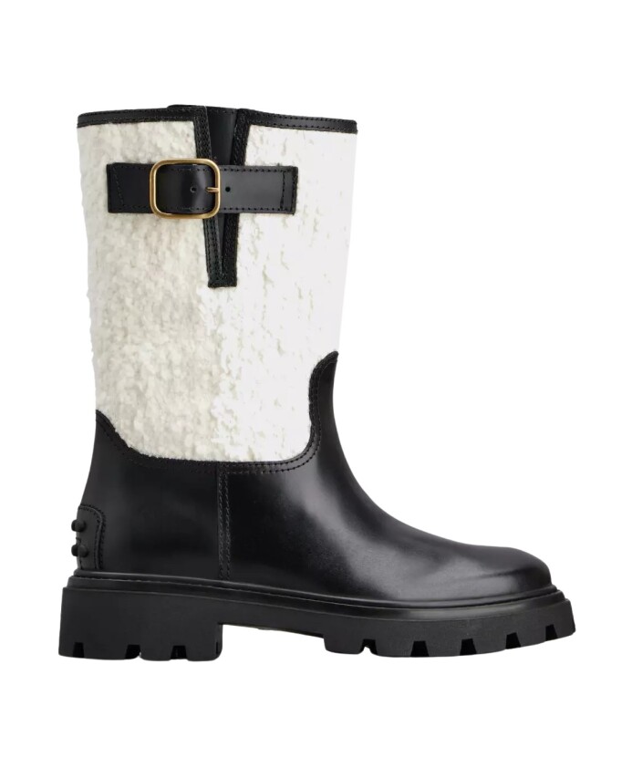 black-and-white-leather-boots