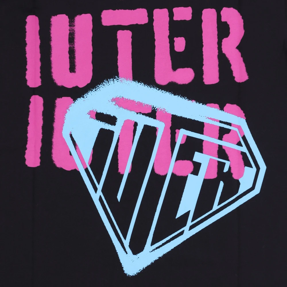 Iuter Stencil Zwart Tee Korte Mouw T-shirt Black Heren