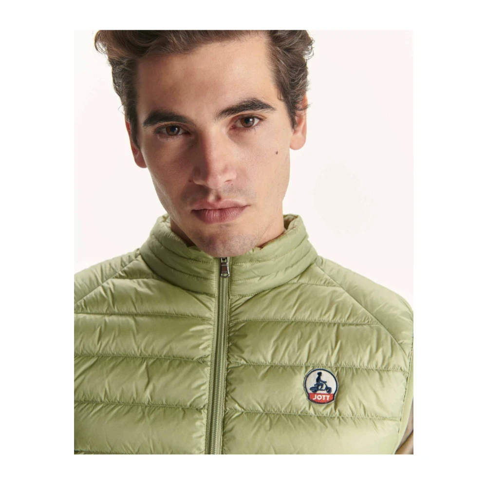 Jott Mouwloos Pufferjack Groen Green Heren