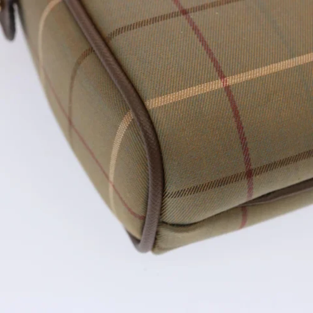 Burberry Vintage Pre-owned Canvas clutches Beige Dames
