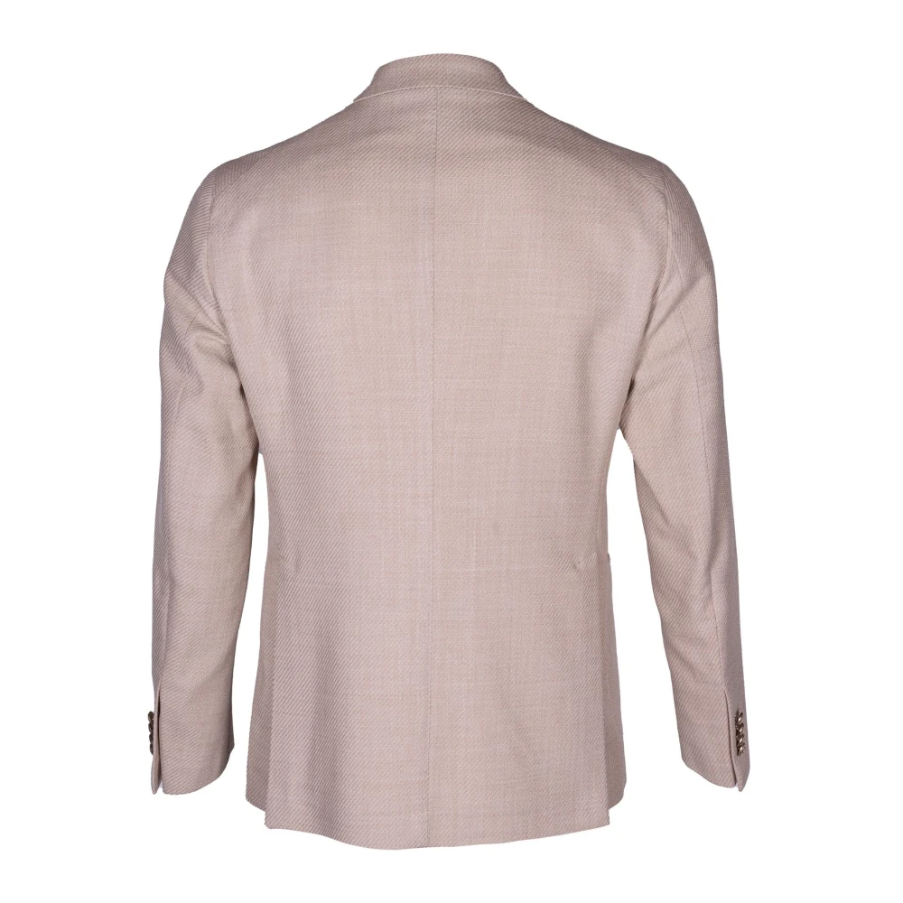 Tagliatore Heren blazer. Dubbele rij knopen model met peak revers. Regular fit. Opgestikte zak. Gestructureerde stof. Metalen knoop detail. Gemaakt in Italië. White Heren