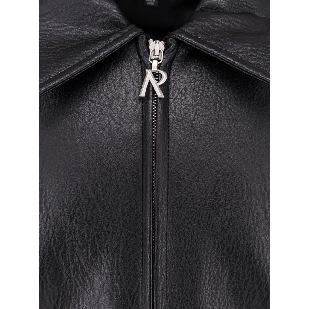 Represent Gewatteerde PU-jas met ritssluiting zakken Black Heren