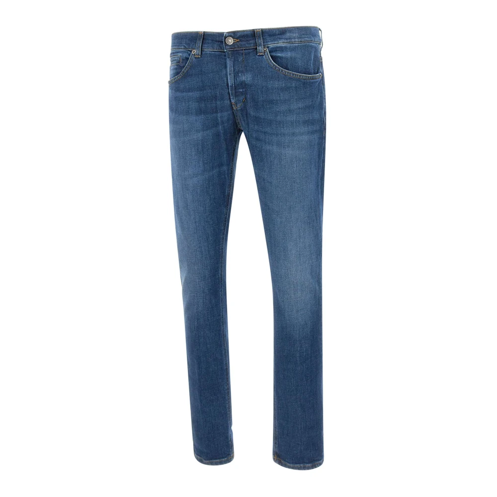 Dondup Men's Blue Straight Fit Jeans, W33, George Jeans