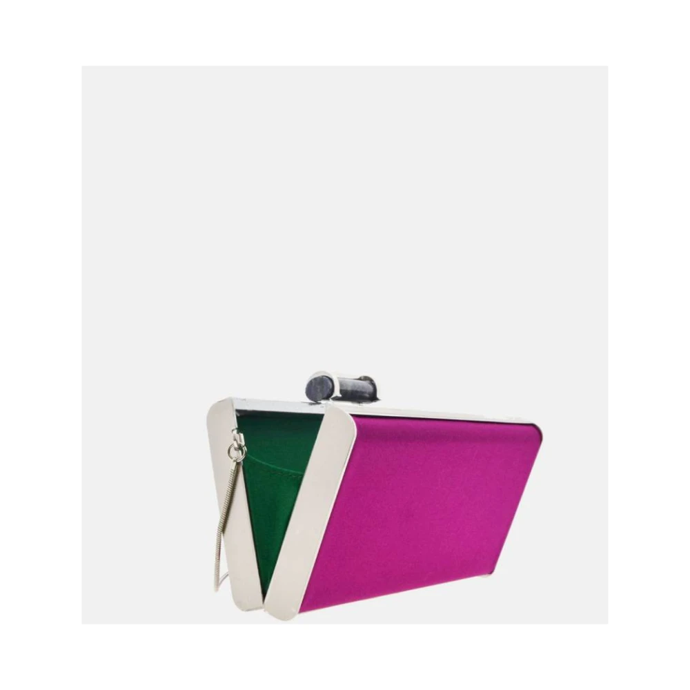 Carolina Herrera Scala Insignia Clutch Tas Pink Dames