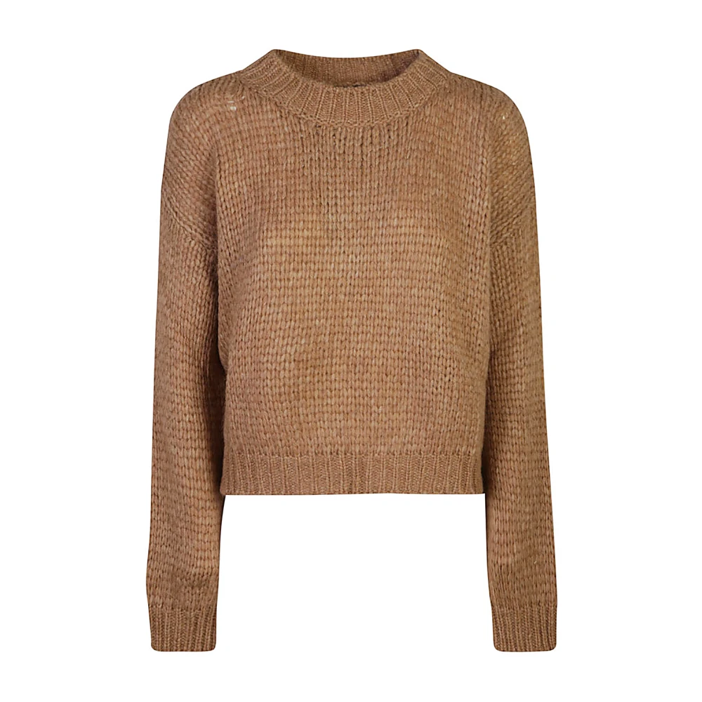 Roberto Collina Bruine Gebreide Sweater Aw24 Brown Dames