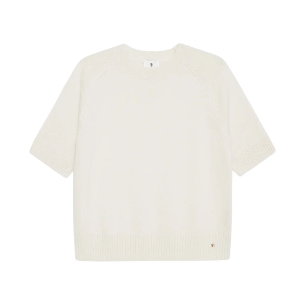 Anine Bing Women's White Jackson Jumper - Cashmere Knitwear - S - Knitwear
