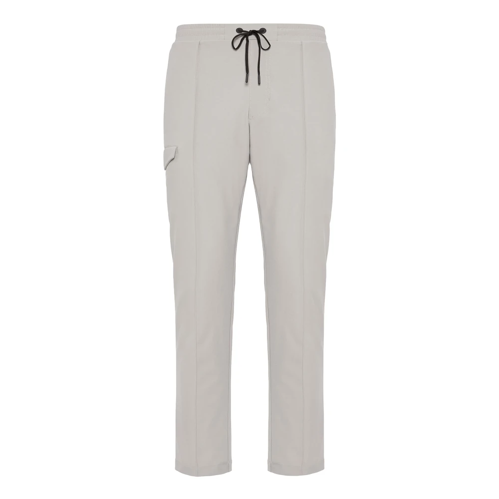 Boggi Milano Cargo Pants in Krasbestendige Nylon B Tech Beige Heren