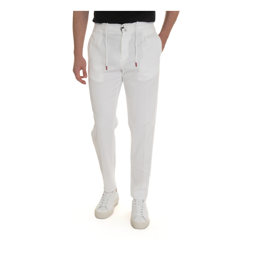 Kiton - Trousers > Chinos - White - Kiton - Modalova