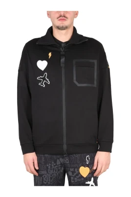 Slogan Print Relaxed Fit Jacka