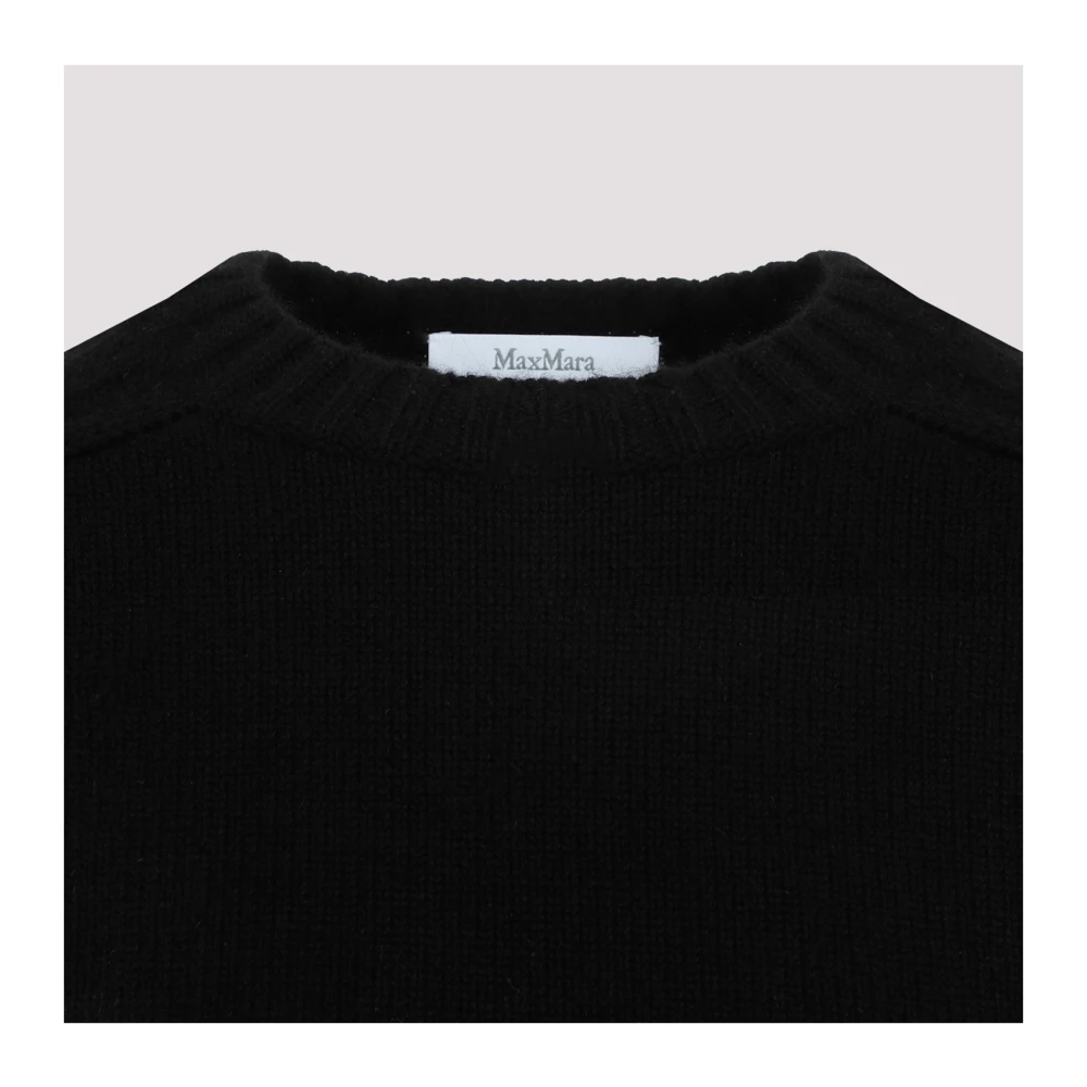 Max Mara Zwarte Cashmere Pullover Sweater Black Dames