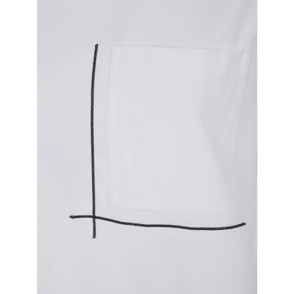 BRUNELLO CUCINELLI Klassiek Zak T-shirt White Dames
