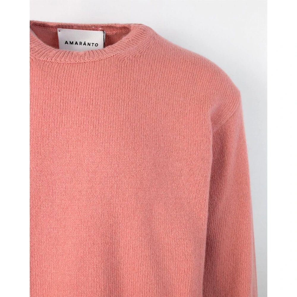 Amaránto Zachte roze trui met vernietigde details Pink Heren