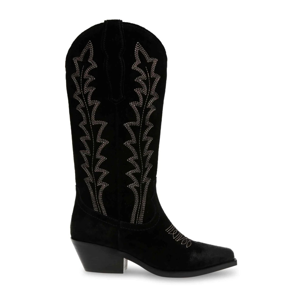 Steve Madden Wild Card Cowboy Stövlar Black, Dam