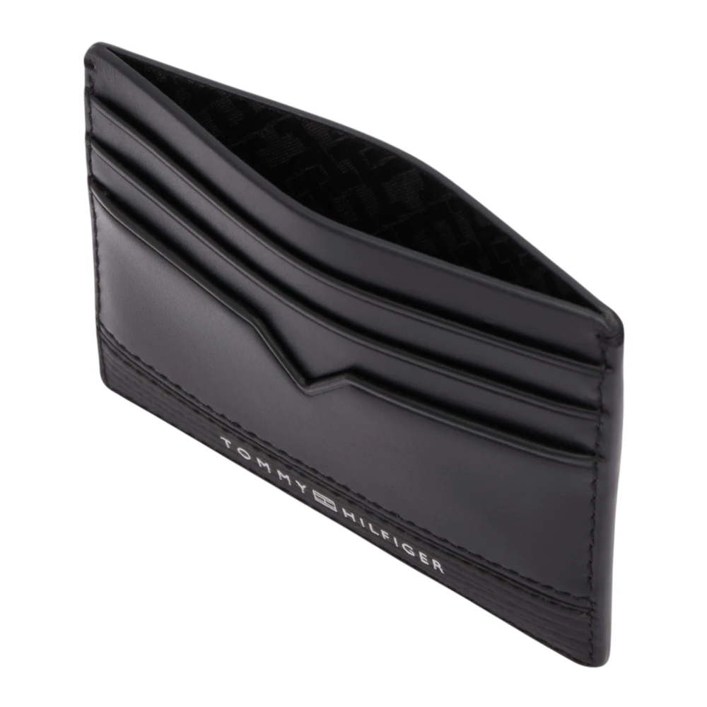 Tommy Hilfiger Leren Heren Kaarthouder Lente Zomer Collectie Black Heren