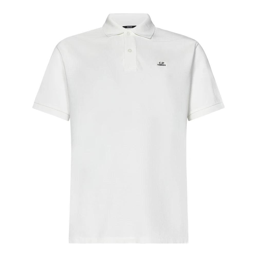 C.p. Company Men's White Polo Shirts, S, Polo Shirt Classic Style