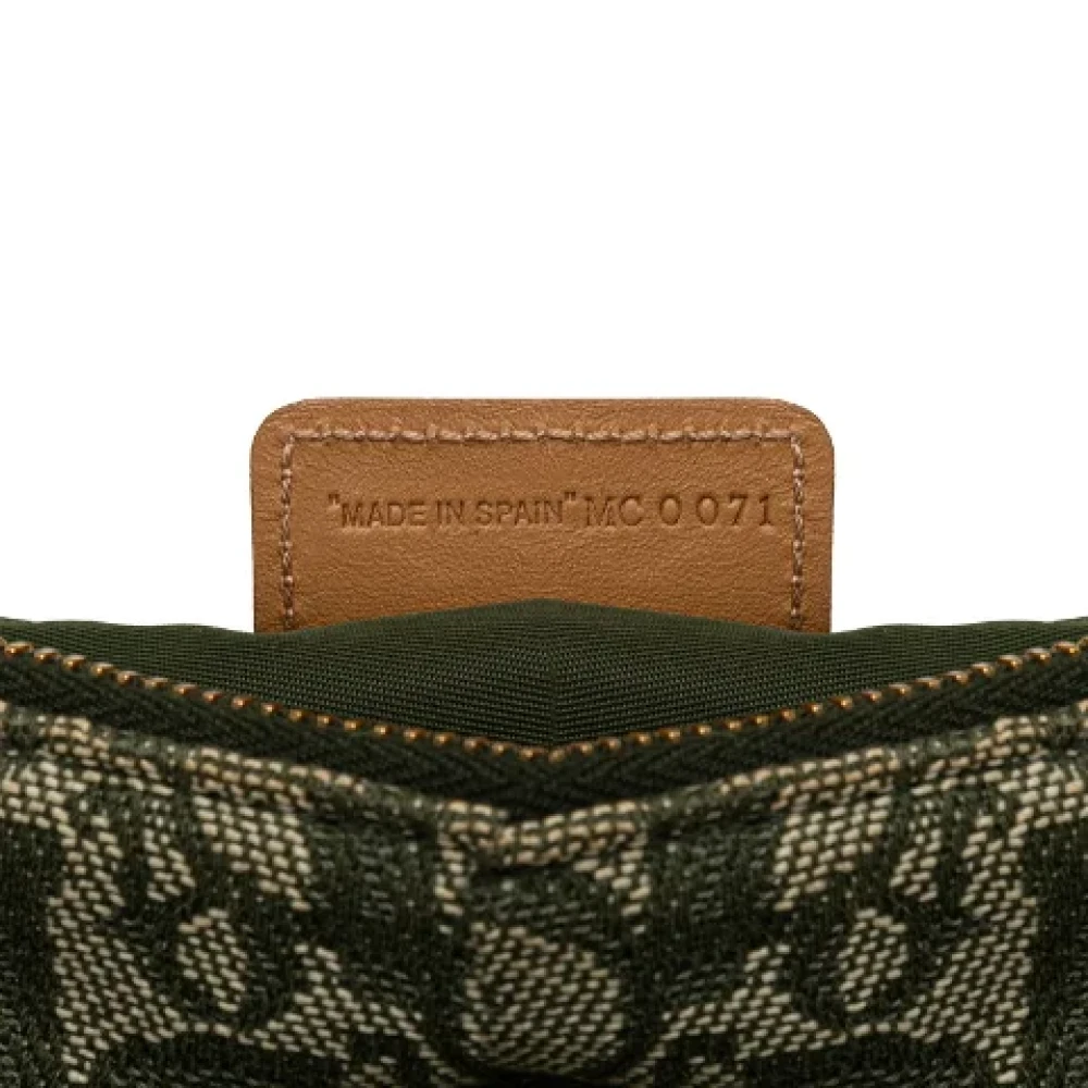 Dior Vintage Pre-owned Canvas handbags Green Dames