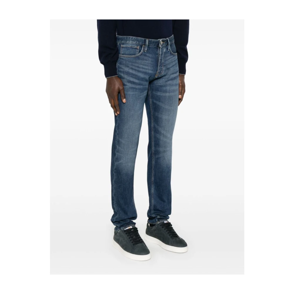 Emporio Armani Slim Fit Denim Jeans Blue Heren