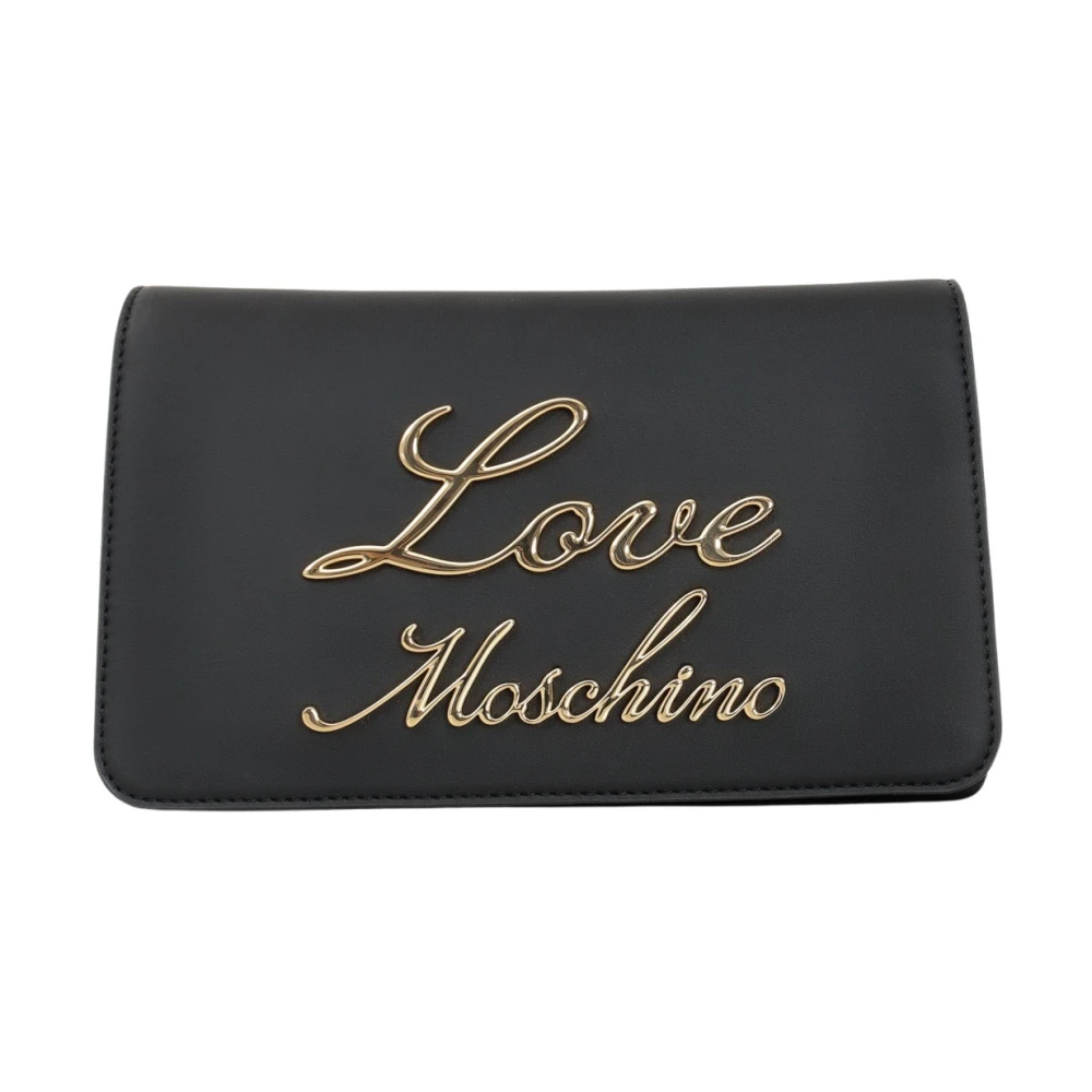 Love Moschino Zwarte schoudertas Elegant en opvallend Black Dames