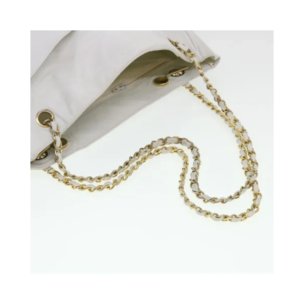 Chanel Vintage Pre-owned Canvas chanel-bags White Dames