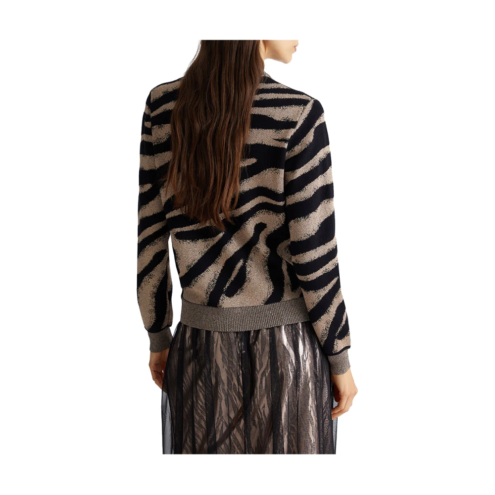 Liu Jo Multicolor Vrouwelijke Trui Black Dames