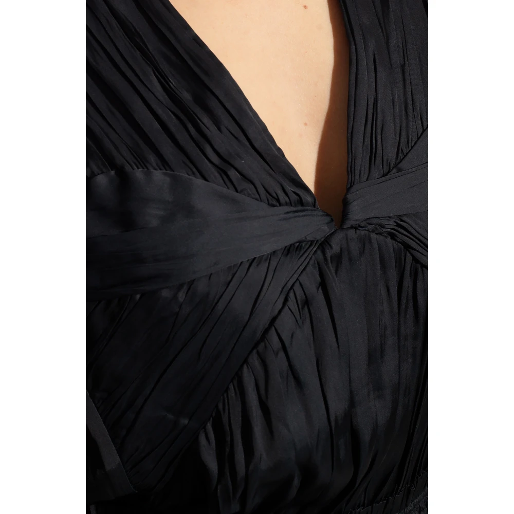 Zadig & Voltaire Reina satijnen jurk Black Dames
