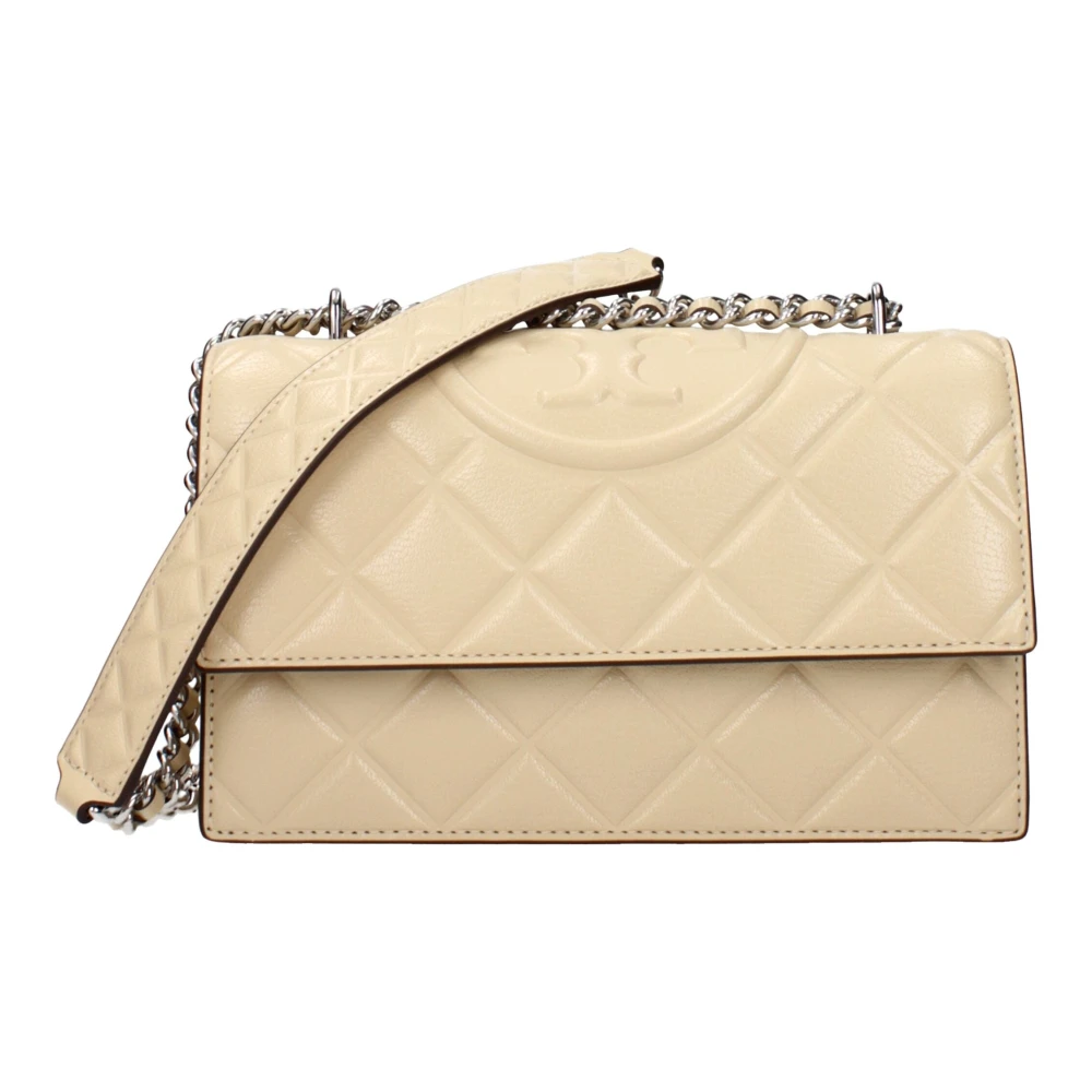 Tory Burch Women's Beige Leather Crossbody Bag