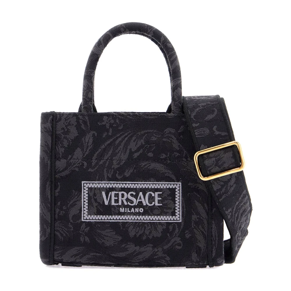 Versace Barocco Mini Tote Tas Black Dames