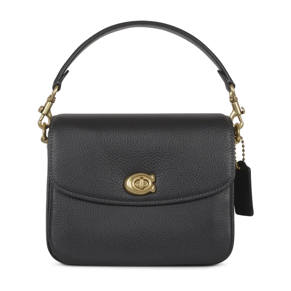 Coach Pebbled Leather Crossbody Väska Black, Dam