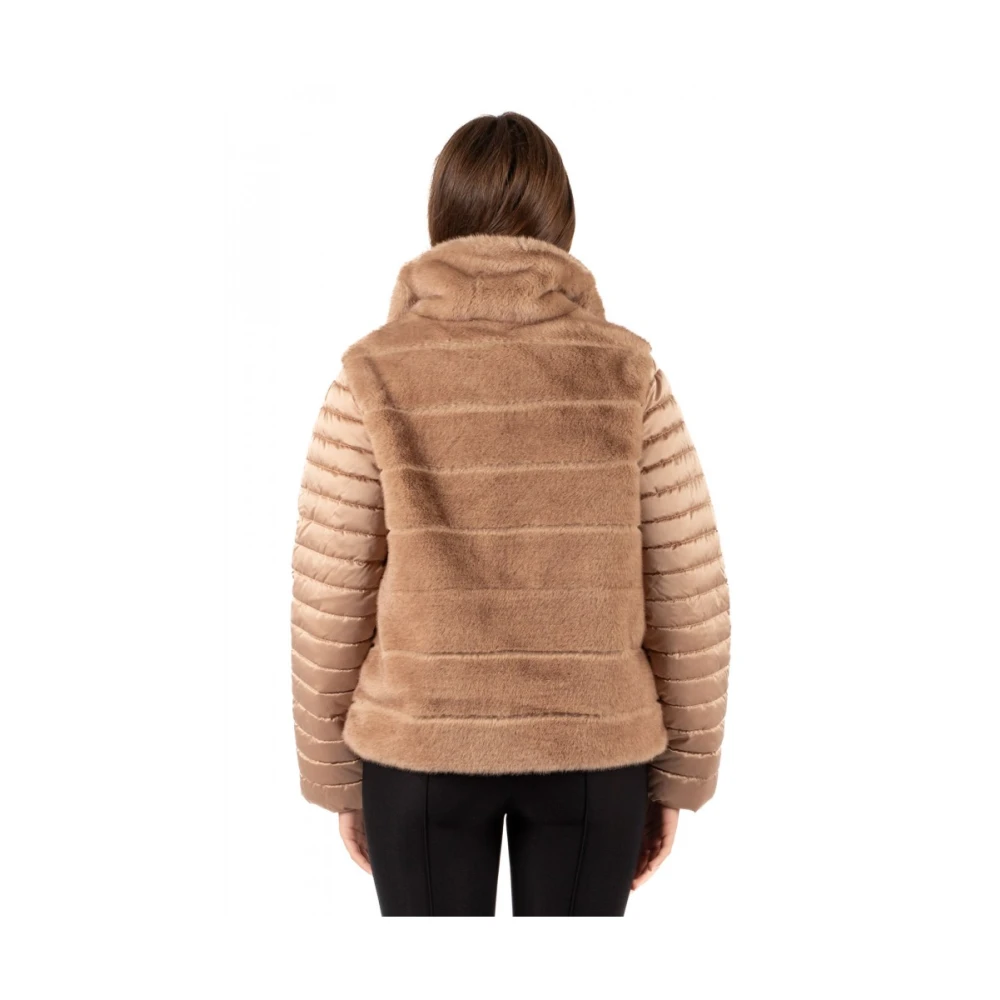 Luckylu Dames Blouson Jas Brown Dames