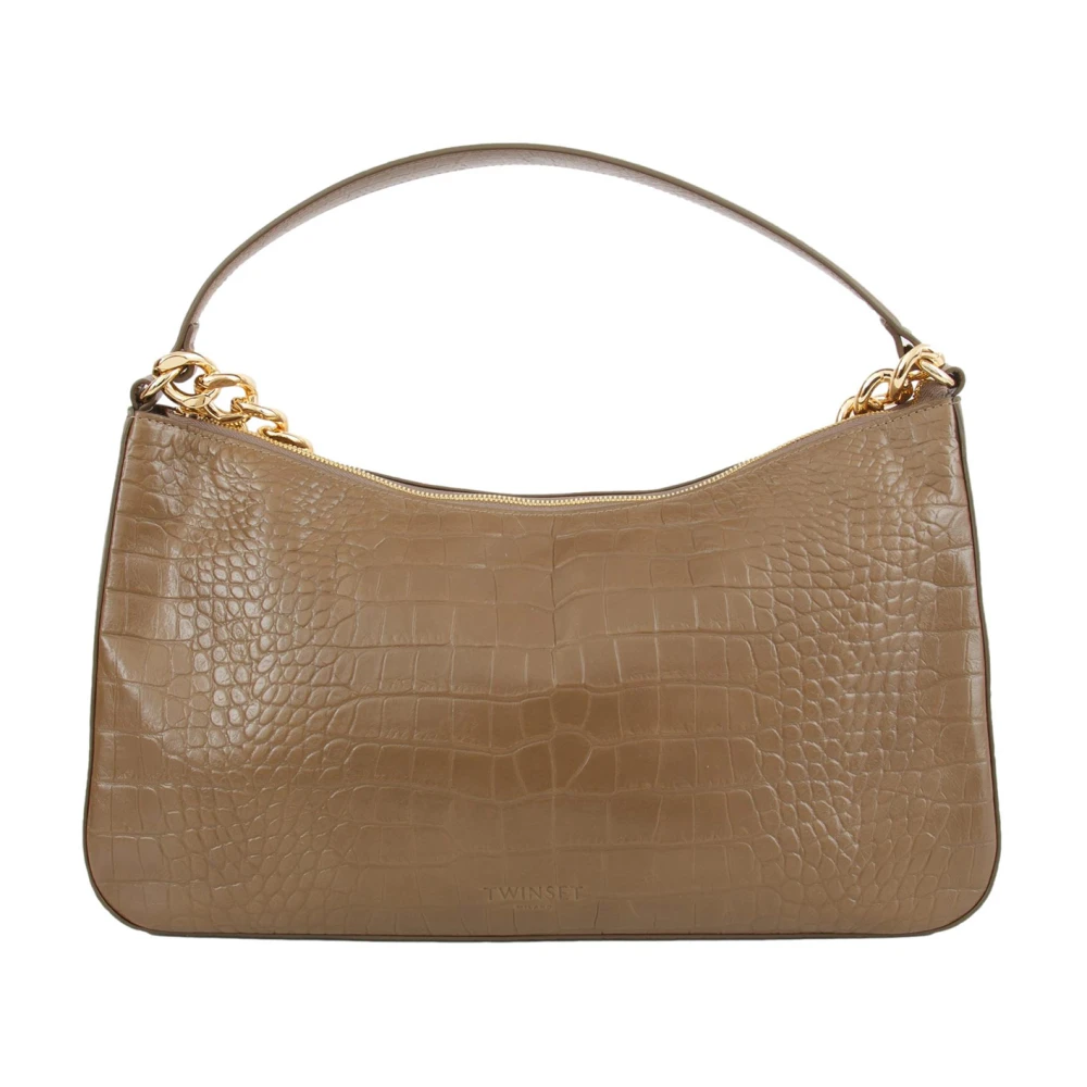 Twinset Women's Brown Shoulder Bags, One Size, Tracolla Tortora