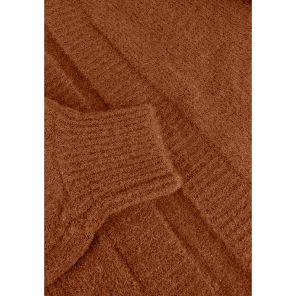 Summum Woman Rode Puff Sleeve Cardigan Gezellige Gebreide Red Dames