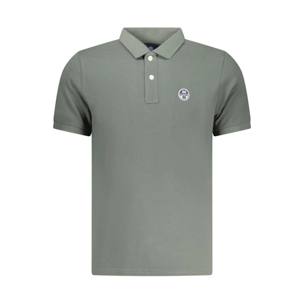 North Sails Verde Cotton Polo - Male - Polo Shirts - Green - 2XL - Tops