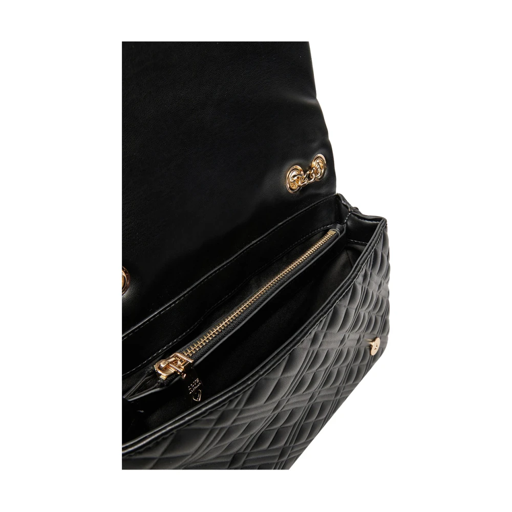 Moschino Zwarte Schoudertas Trendy Elegant Black Dames